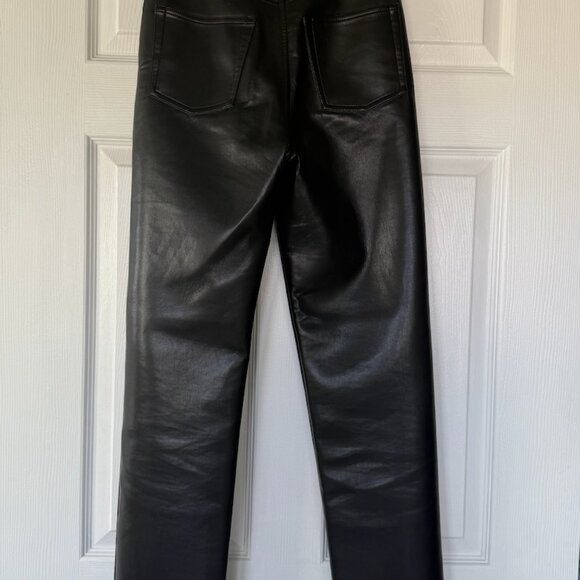 Aritzia The Melina High-Waisted Vegan Leather Pant - Picture 3 of 4